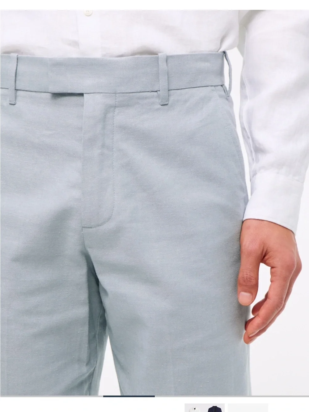 Abercrombie & Fitch Men’s Collins Linen-Blend Suit Pants